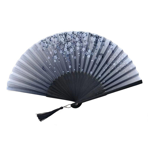 Best Gift Folding Hand Fan for Women Bamboo Silk Fan