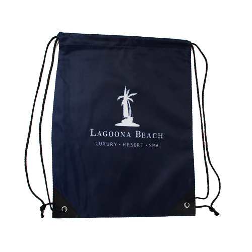 Drawstring Bags Polyester Bags Drawstring Gym Bag Black Draw String Bags Drawstring Backpack for Sports, Gym, Travel, Swimming, Beach