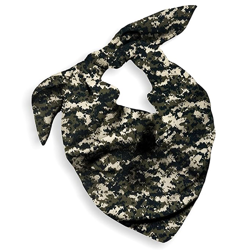 Camo Bandana for Men Women - 100% Cotton,Camouflage,Large Bandanna Western Cowboy Head Handkerchief