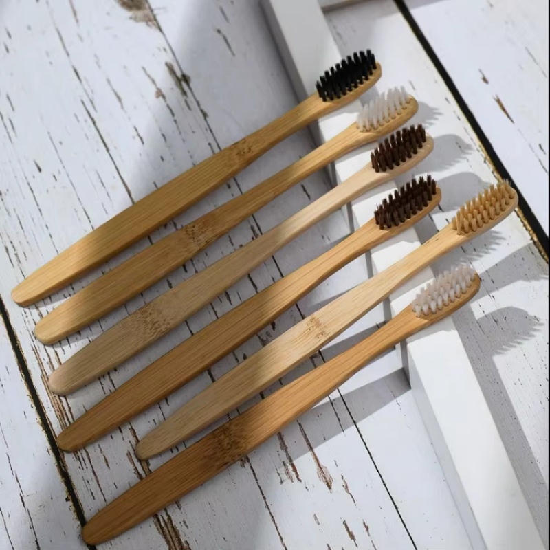 Biodegradable Bamboo Charcoal Toothbrushes, Soft Bristle, Eco-Friendly, Sustainable, BPA Free, Organic, Compostable, Travel Toothbrushes